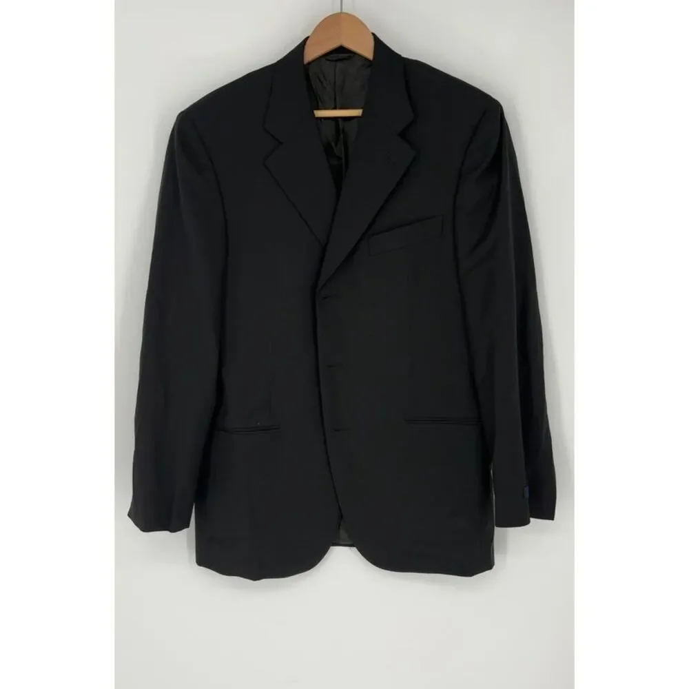 Burberry London Black 2 Piece Suit Jacket and Pants